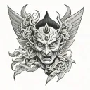 Namakubi tattoo design idea