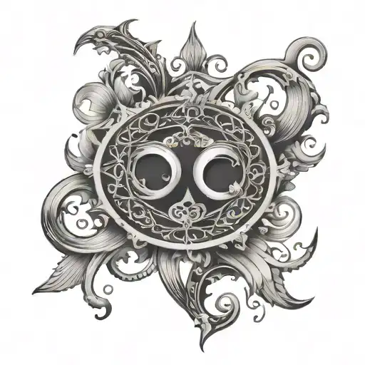 Pisces Libra tattoo design idea