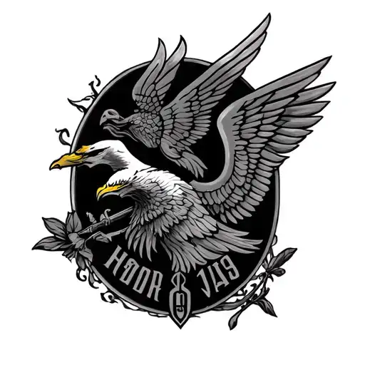 139 OSHB HONOR VALOR COURAGE tattoo design idea