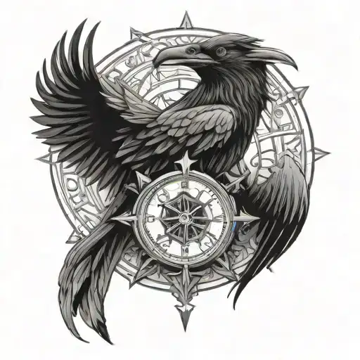 Wheel Of Time raven tattoo design idea