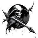 grimreaper tattoo design idea