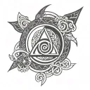 kali linux debian symbol tattoo design idea