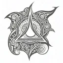 kali linux debian symbol tattoo design idea