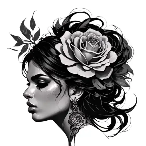 Side Boob tattoo design idea