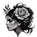 Side Boob tattoo design idea