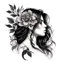 Side Boob tattoo design idea