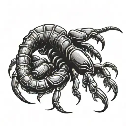 scorpion tattoo design idea