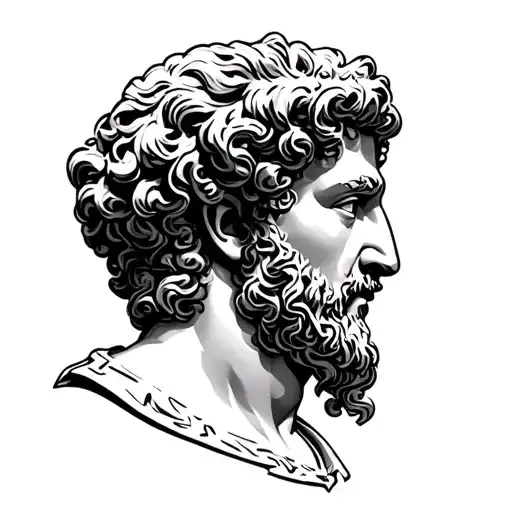 marcus aurelius roman coin inspired tattoo design idea