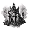Gothic Castle tattoo design idea