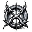 alpha and omega symbol tattoo design idea