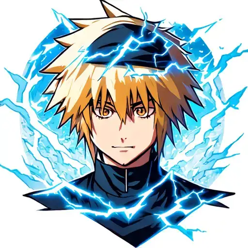 minato namikaze lightning thunder tattoo design idea