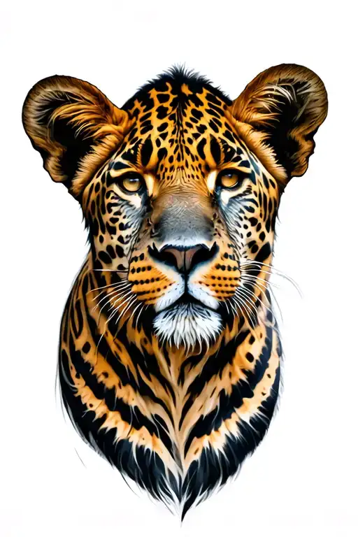 African Animals mixed tattoo design idea