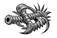 screw tattoo design idea