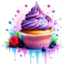cupcake design tattoo design idea