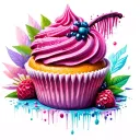 cupcake design tattoo design idea