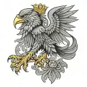 polish eagle tattoo design idea