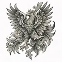 polish eagle tattoo design idea