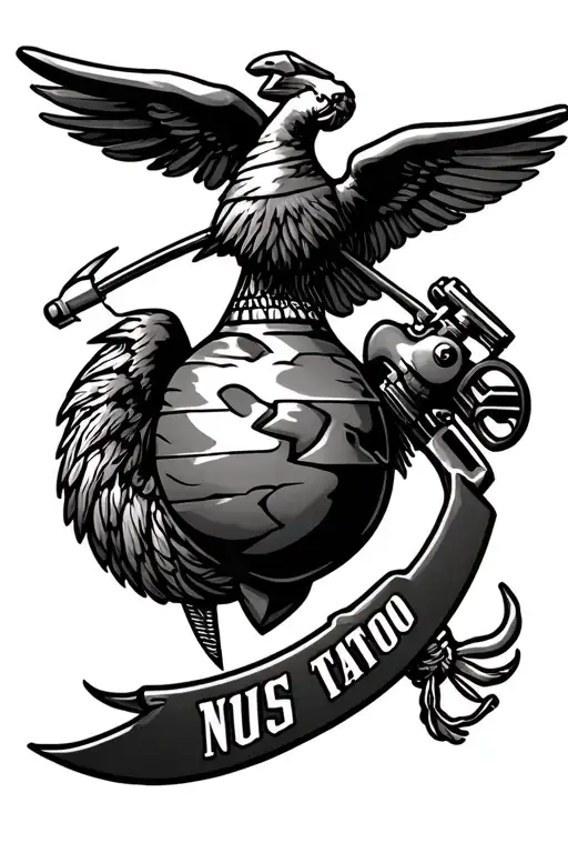 us marine themed tattoo design tattoo design idea