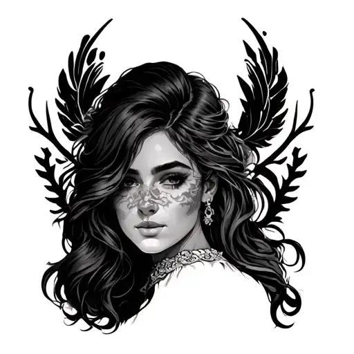 A tattoo that symbolizes a woman who have faced a lot of adversity but is determined to not let her many issues currentl tattoo design idea