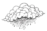 raining cloud tattoo design tattoo design idea