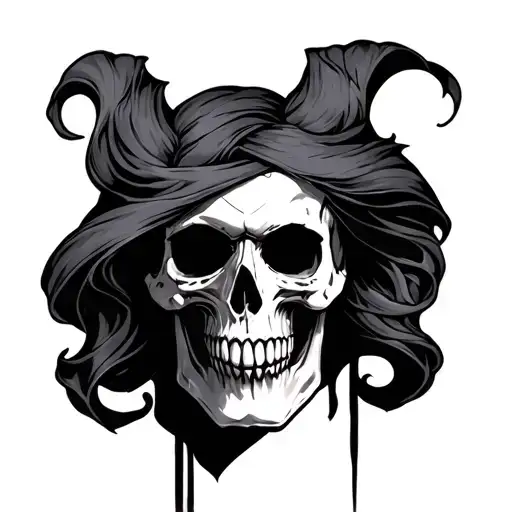 vampire skull tattoo design idea