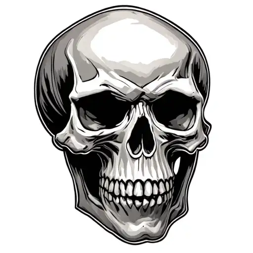 Harley Skull tattoo design idea