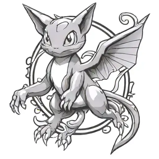 Mew pokemon tattoo design idea