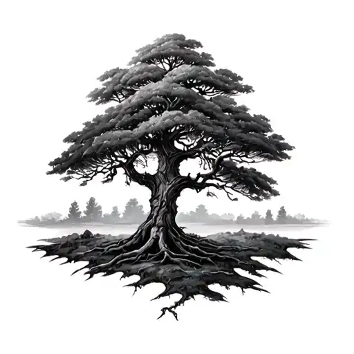 Xxxtentacion Tree tattoo design idea
