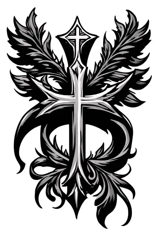 Forearm tattoo, Serbian orthodox cross tattoo design idea