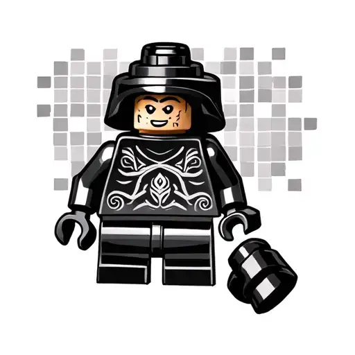 Lego tattoo design idea