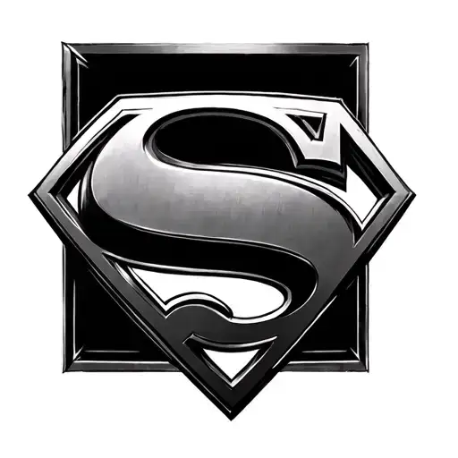 superman symbol formed tattoo design idea
