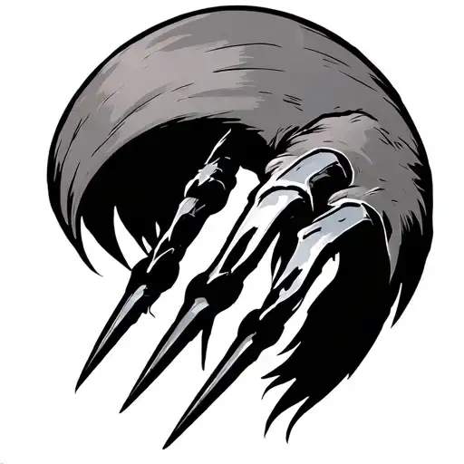wolverine claws extended tattoo design idea