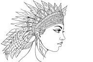 Aztec Princess tattoo design idea