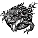 randy orton viper logo tattoo design idea