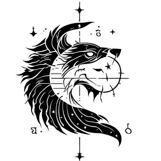 Sagittarius Leo Virgo Aquarius tattoo design idea