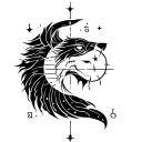 Sagittarius Leo Virgo Aquarius tattoo design idea