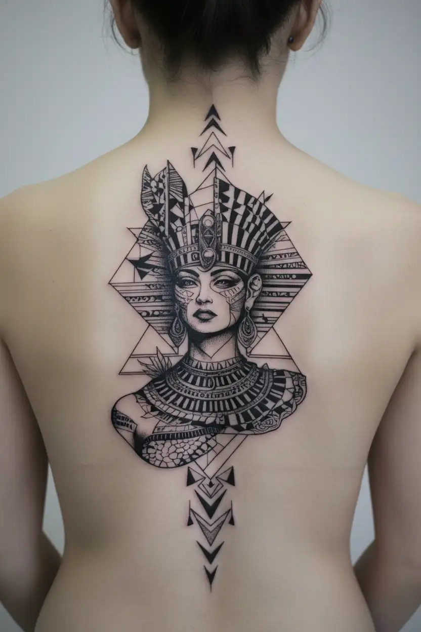 cleopatra tattoo design idea