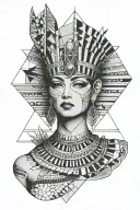 cleopatra tattoo design idea