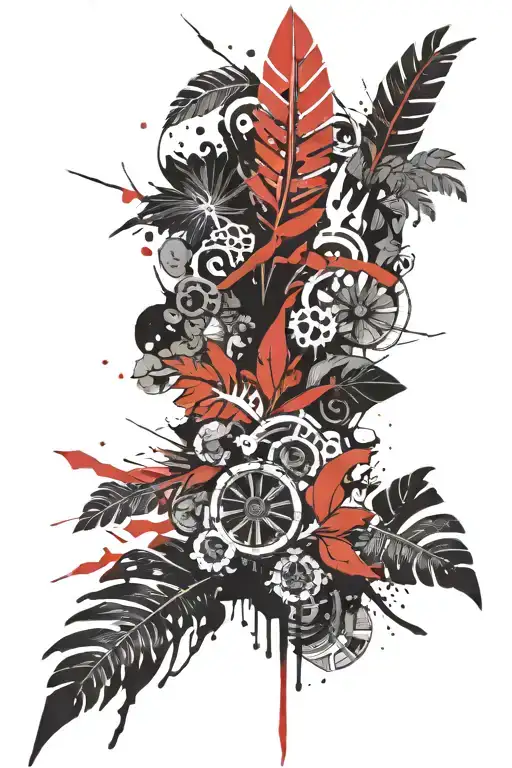 Hawaiian tribal design tattoo design idea