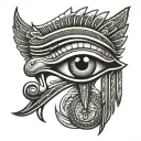 ancient egyptian chest tattoo eye of horus tattoo design idea