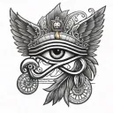 ancient egyptian chest tattoo eye of horus tattoo design idea