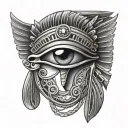 ancient egyptian chest tattoo eye of horus tattoo design idea