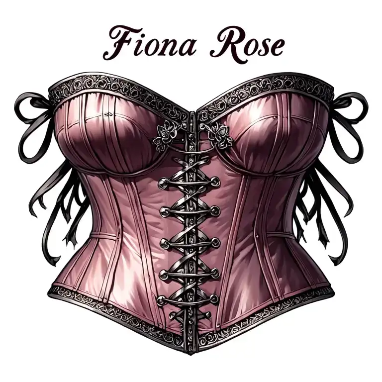 "Fiona Rose" "Fiona Rose" chastity corset metal tattoo design idea