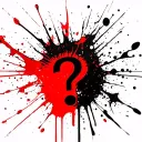 Question Mark trash polka style tattoo tattoo design idea