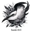 Isaiah 43:1b tattoo design idea
