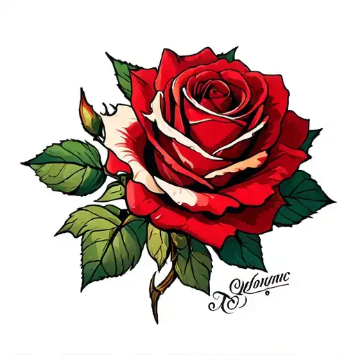 resident evil 4 roses tattoo design idea