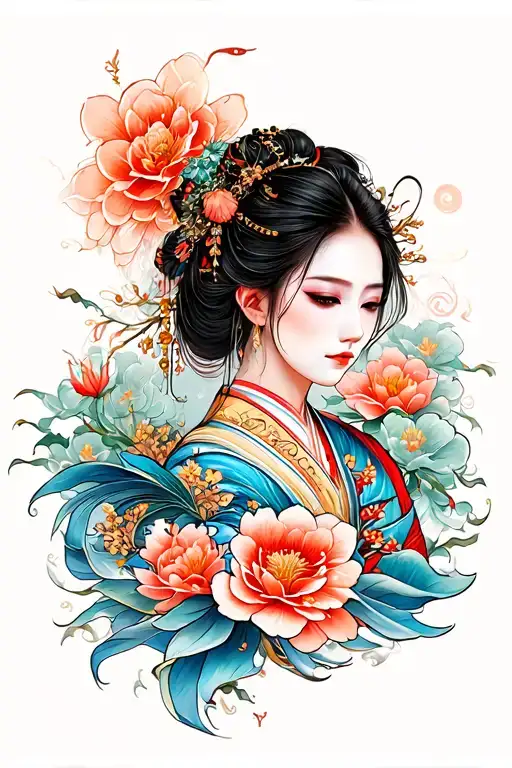 full back japanese art style tattoo tattoo design idea