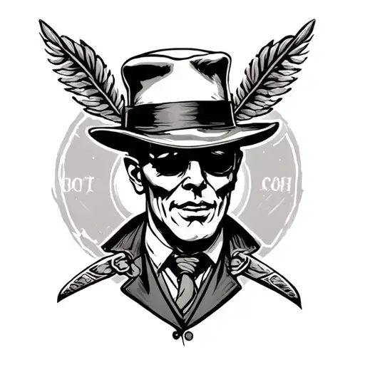 old school gangsters tattoo design idea
