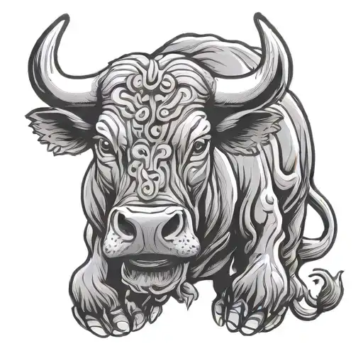 Spanish Bull tattoo design idea