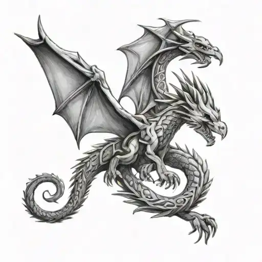 draco tattoo design idea